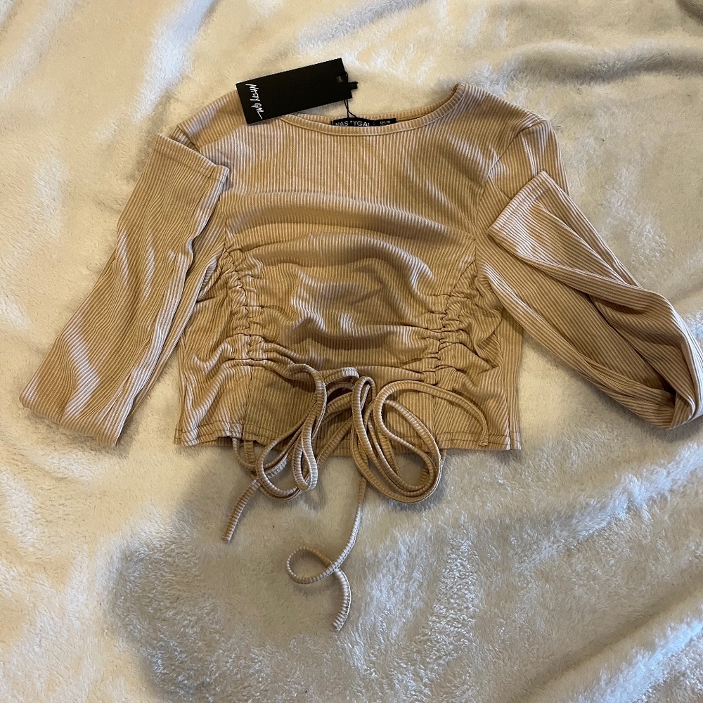 Tan Nasty Gal long sleeve NWT